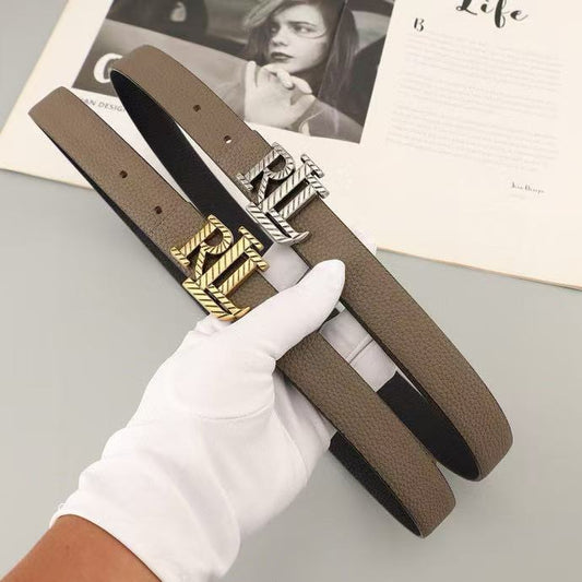 Ralph Lauren Belt 25mm In Brown Cafskin