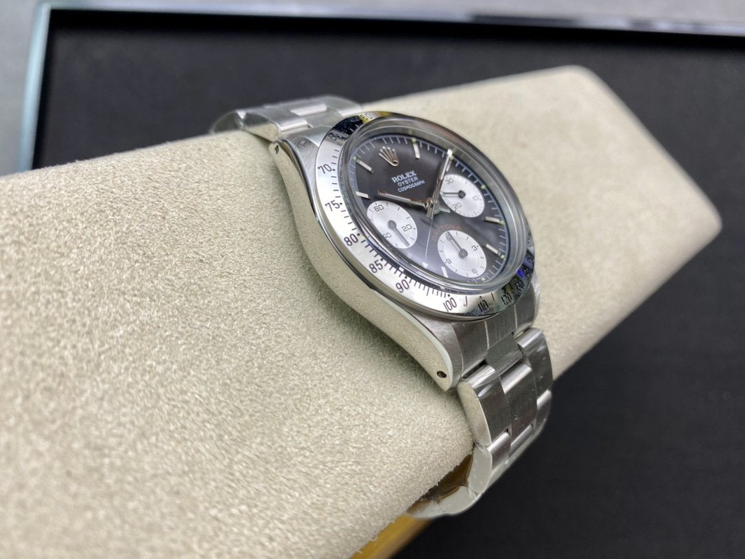 DAYTONA 37MM VINTAGE STEEL CASE BLACK DIAL