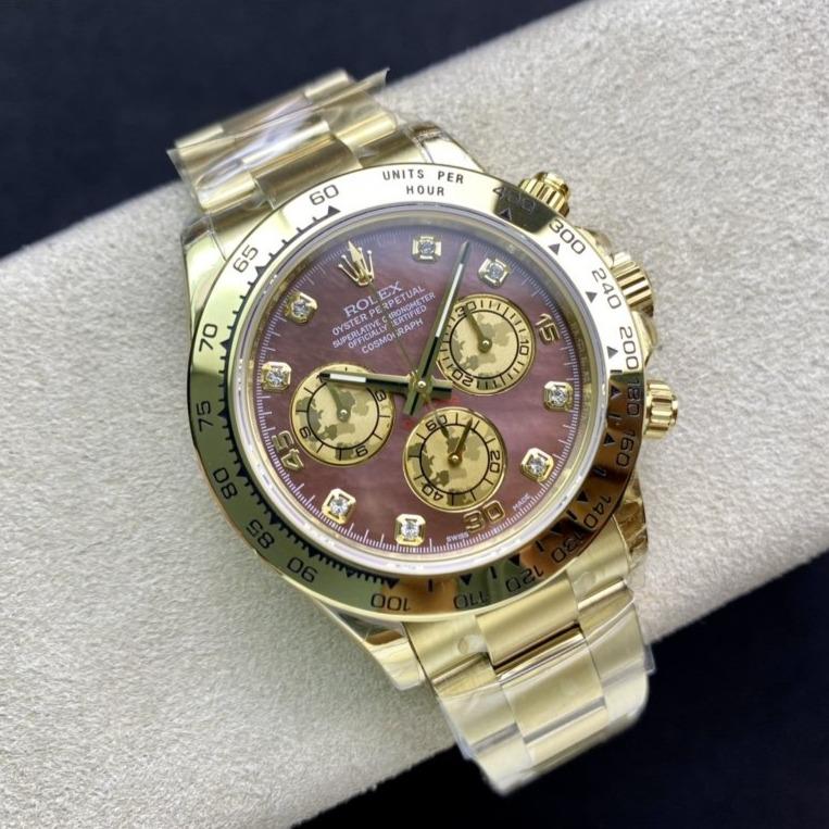 DAYTONA CUSTOM GOLD CASE RED PEARL DIAL