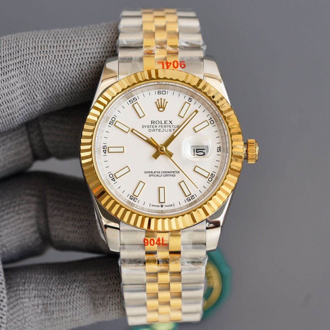 DATEJUST 41MM GOLD STEEL JUBILEE BRACELET