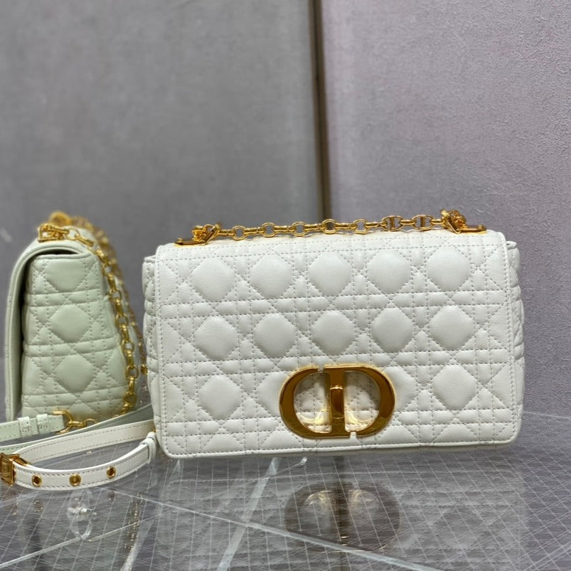 medium caro 25.5 white calfskin