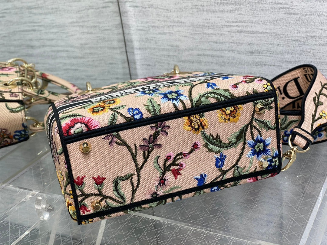 CD Floral Pollen 24 Lady Dior Bag Canvas 336648