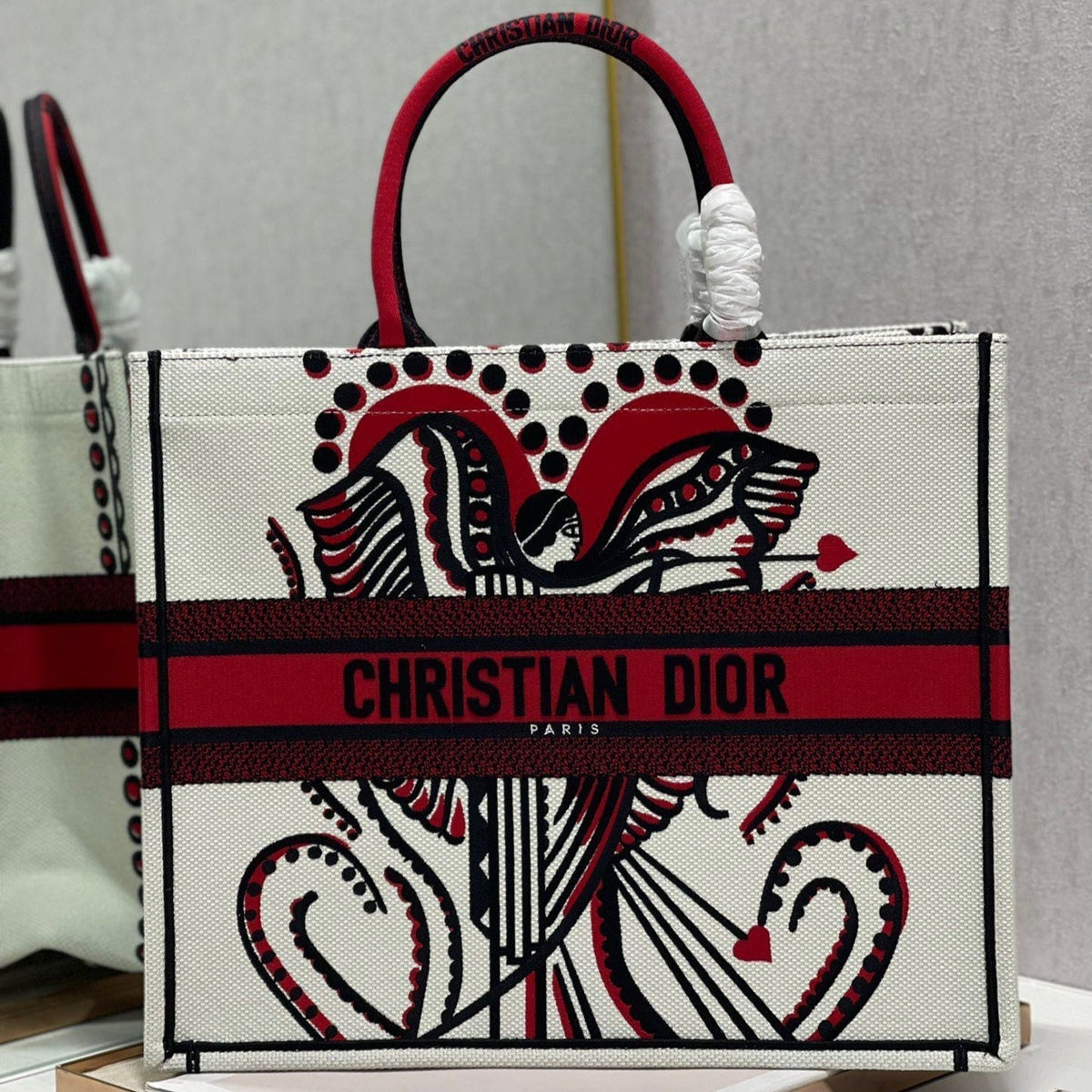 CD Heart-shaped Portrait Book Tote 42cm Bag Canvas 336573