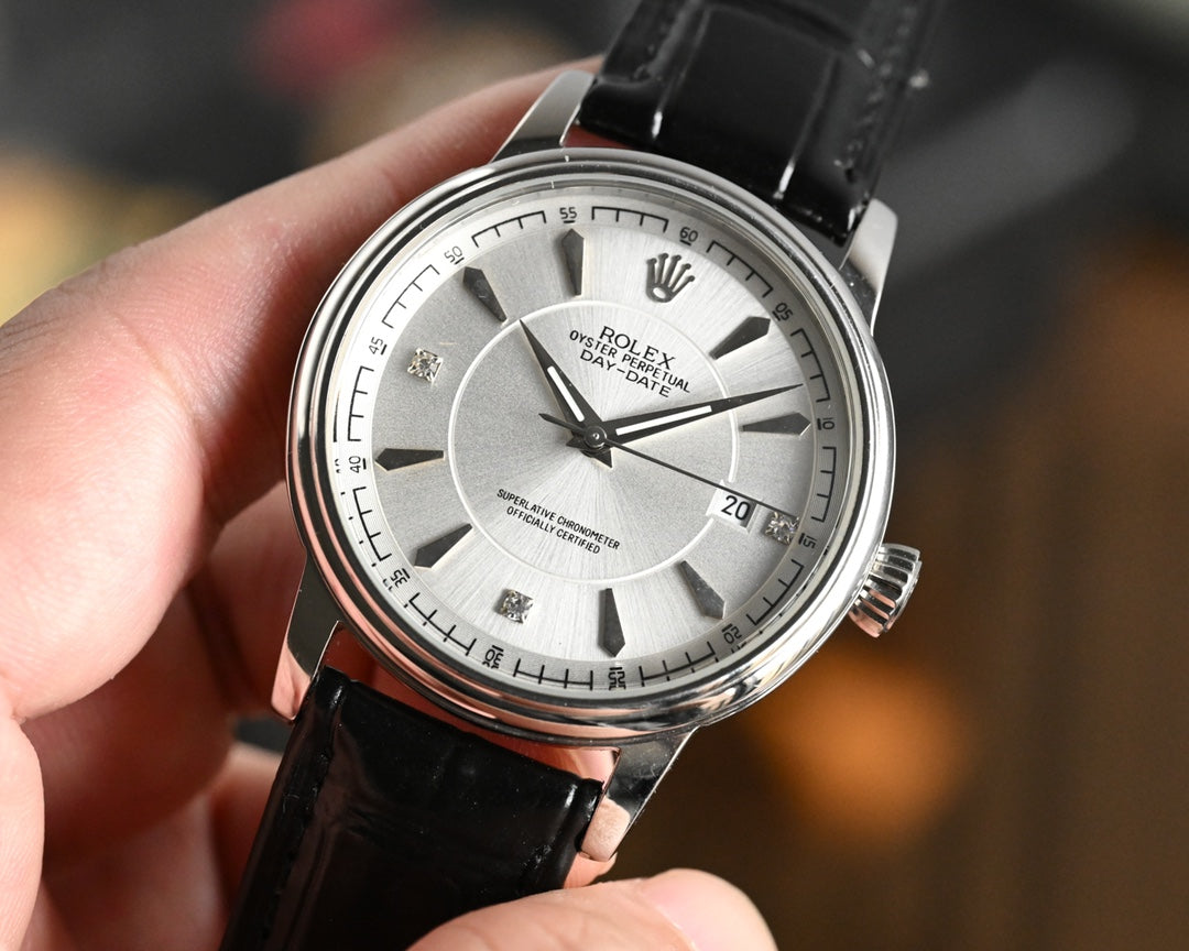 Rolex 25 Day-Date 40mm Silver Gold 361045