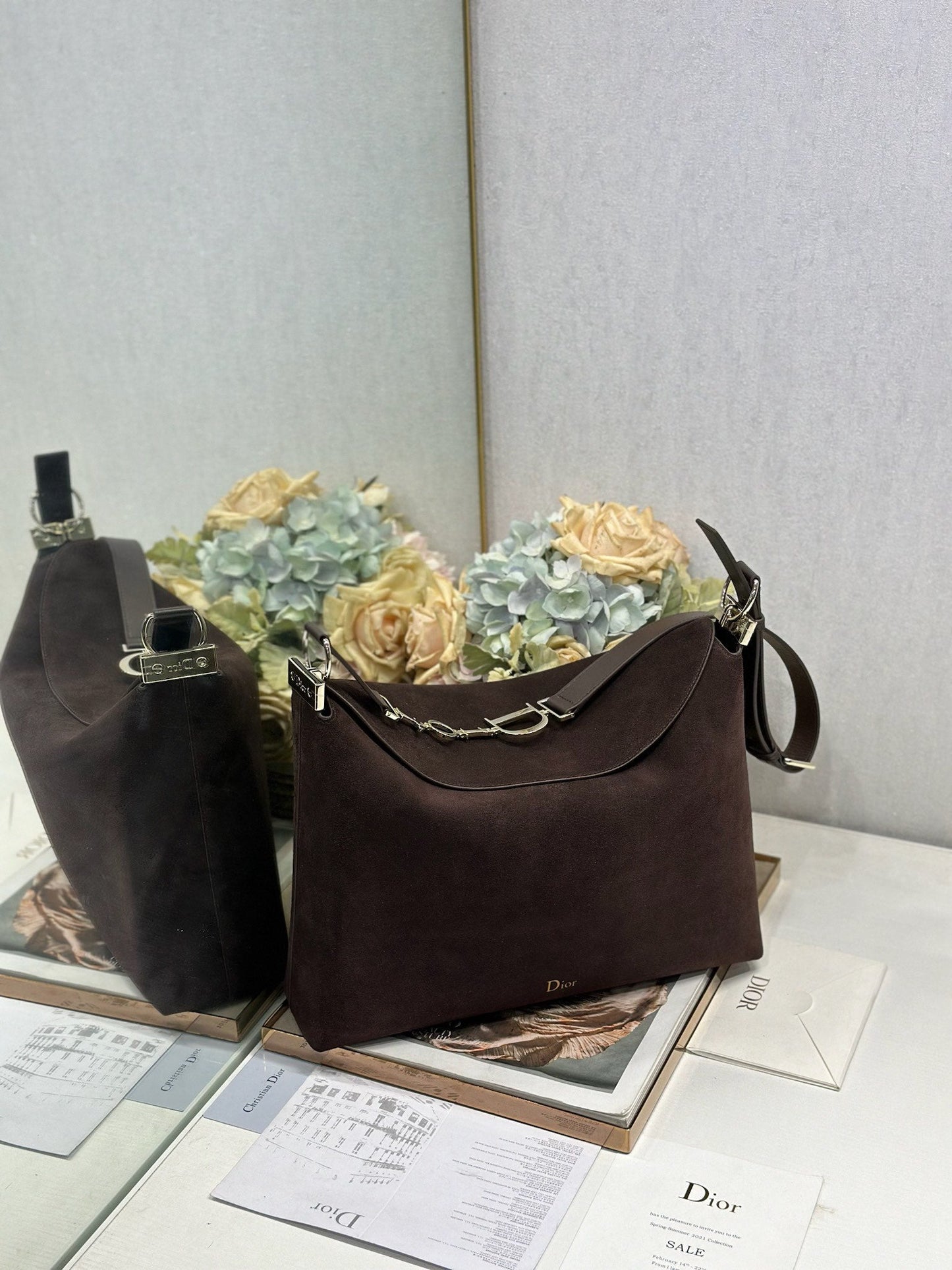 Dior 2026 Bag 39cm Suede Leather 288377