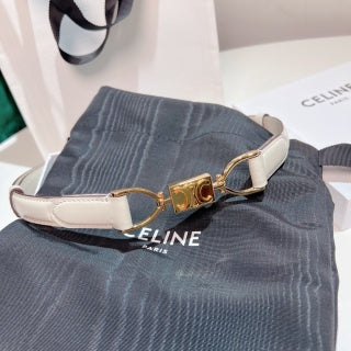 CEL Gold Buckle Belt 18mm Calfskin 176484