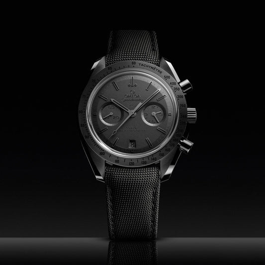 Speedmaster Dark Side of the Moon Black Ceramic 44.25mm - Full Black on Fabric Strap