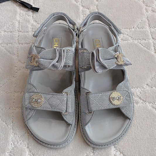 Chanel 2026 Camellia Sandals Fabric 977449