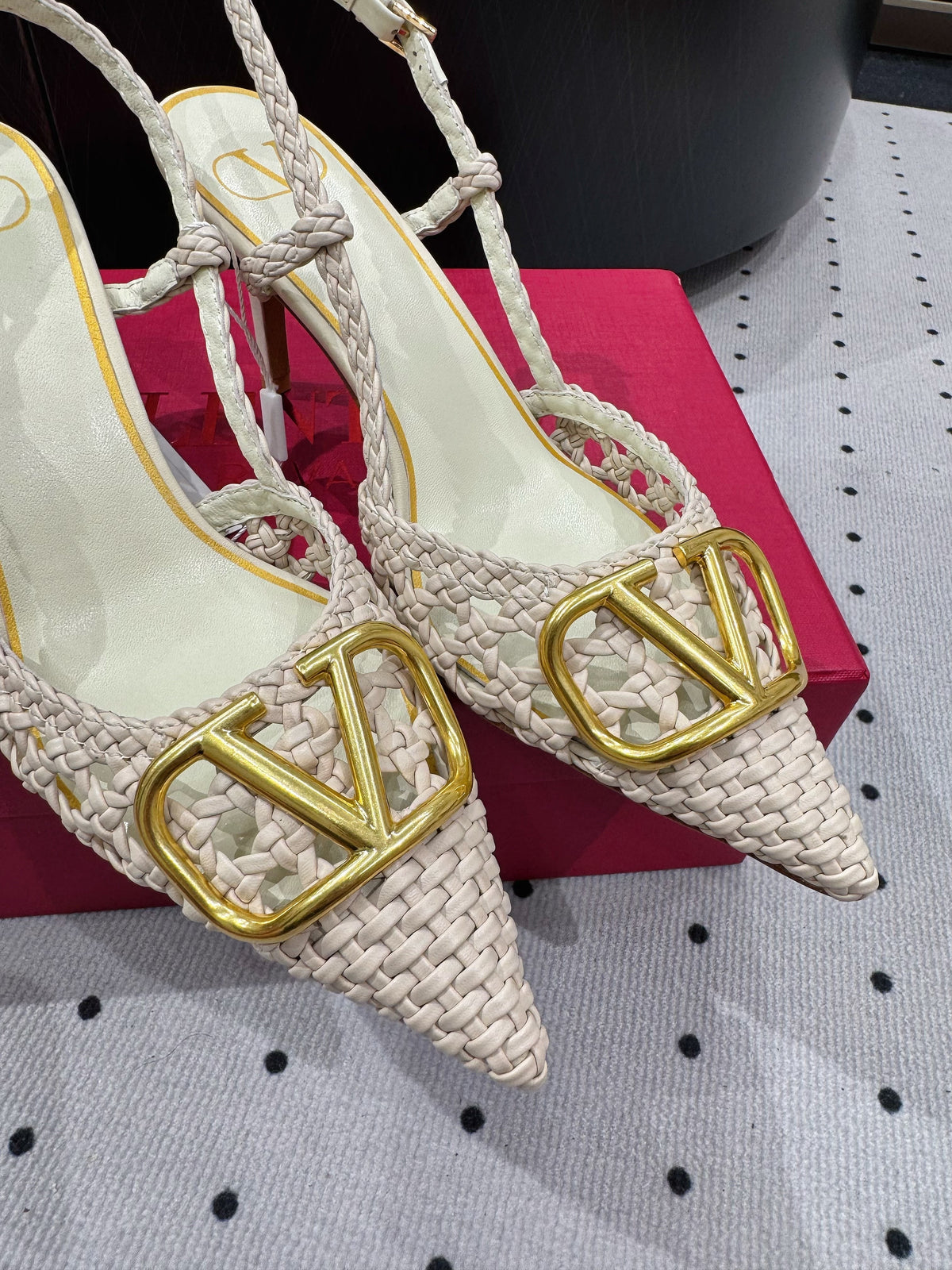 VT 25 Weaving Slingback Beige Sheepskin 326697