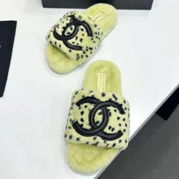 Chanel 2026 Polka Dot Pattern Sandals Wool 985906