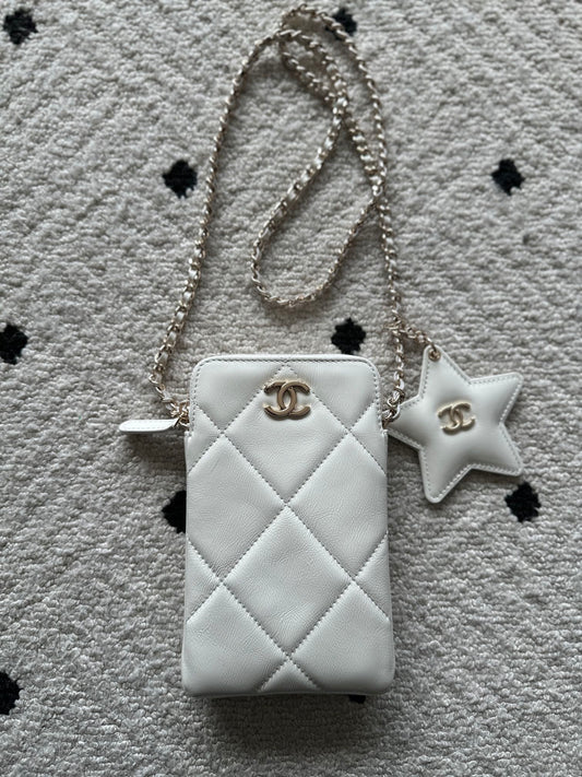 Chane 2026 Phone Case With Star Calfskin