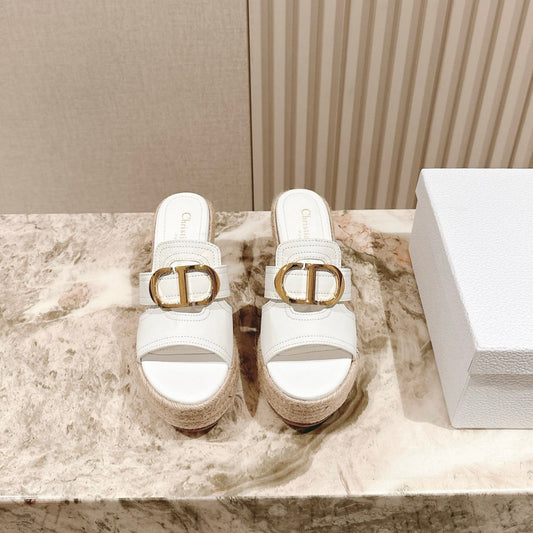 CD 30 Montaigne Wedge Slide 85mm Lambskin 483076
