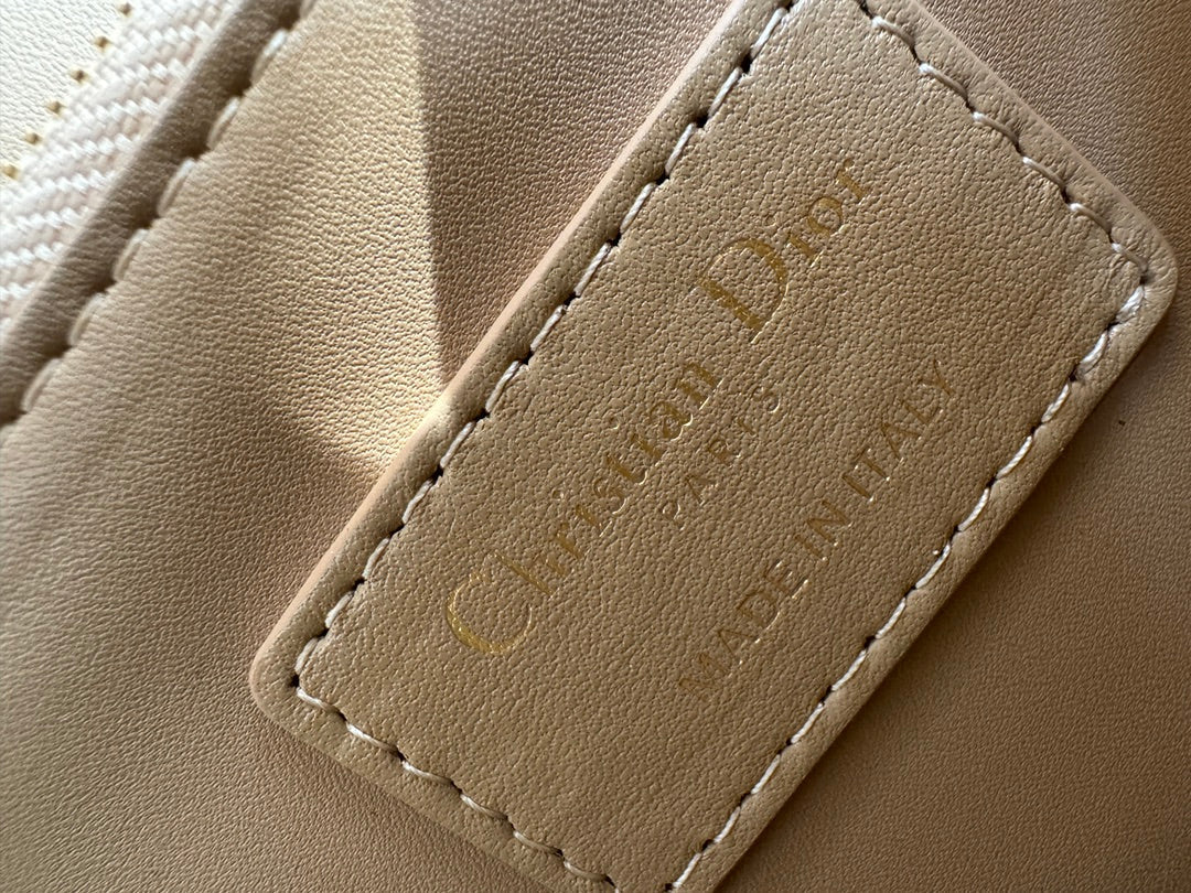 MY CD 24 TOP HANDLE BAG BEIGE LAMBSKIN