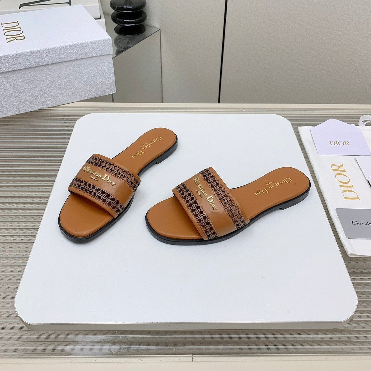 CD D-Lane Slide In Brown Cowhide 106283