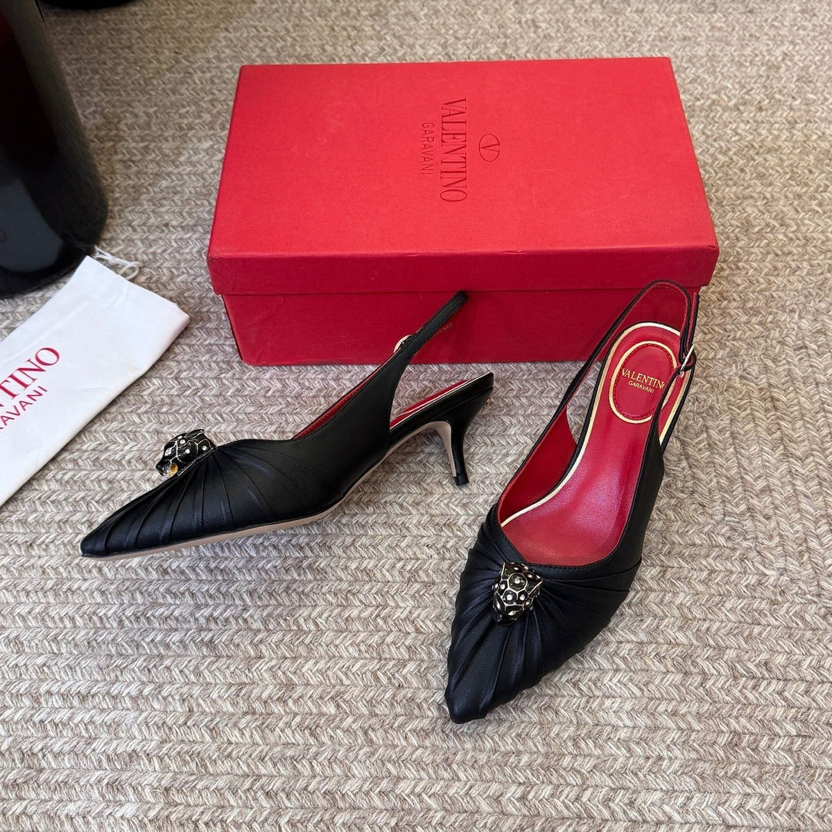 VT 26s Panthea Pumps 55mm Black Goatskin 104724