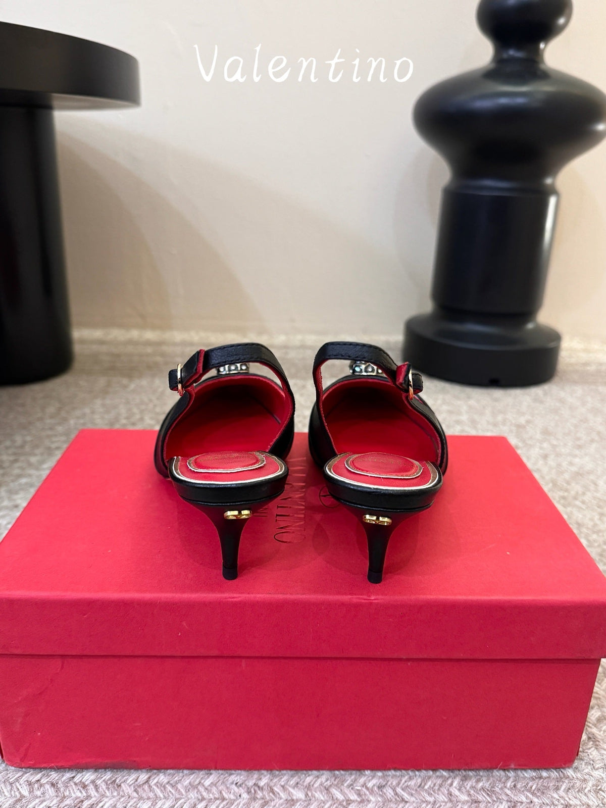 VT 26s Panthea Pumps 55mm Black Goatskin 104724