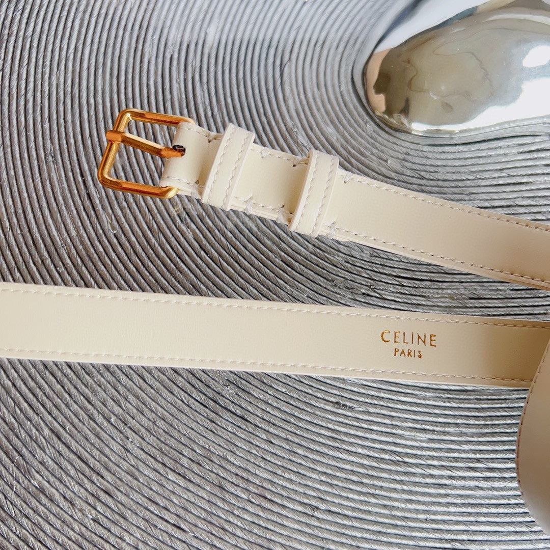 celin cream calfskin belt bag