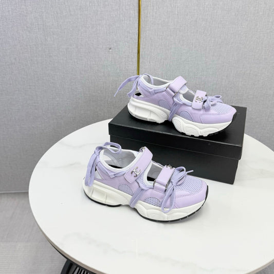CC 26s Casual Sneakers Purple Leather Mesh 865834