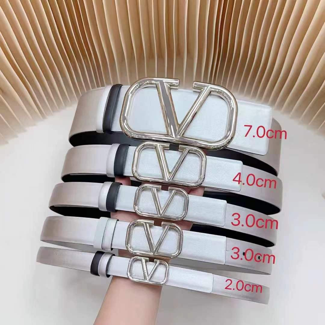 VALENTI GARAVANI VLOGO SIGNATURE REVERSIBLE BELT SILVER METALIC CALFSKIN