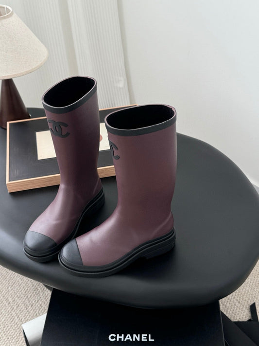 CC 26s Rain Boots Burgundy Rubber 927128