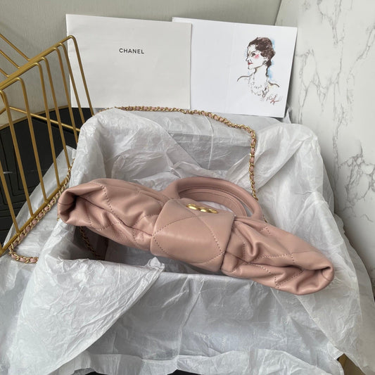 CC 25K Mini Bow Bag 26cm Pink Calfskin