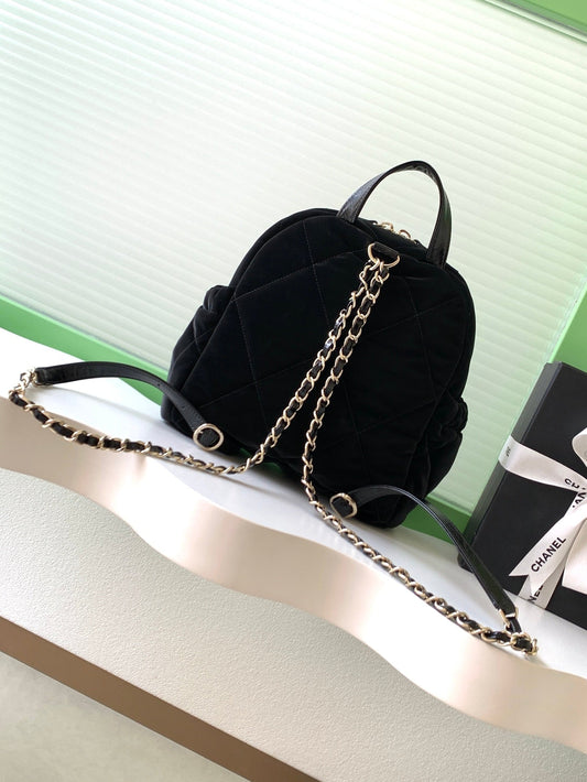 CC 2025 Black Velvet Backpack 300846