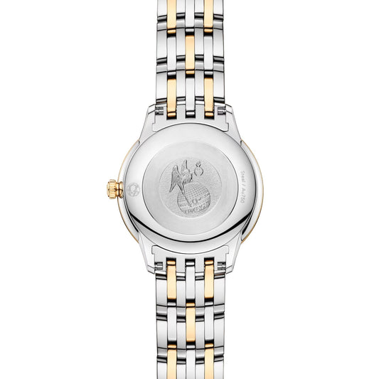 De Ville Prestige Two-Tone 27.5mm - White, Mother-of-Pearl on Bracelet