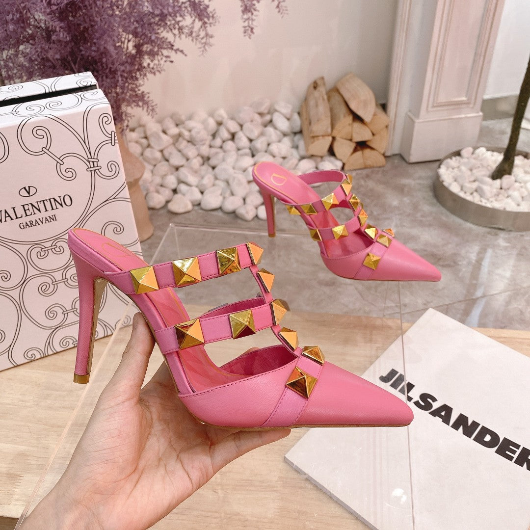 Valentino Pump Mule High Heel 95mm Sheepskin 239527
