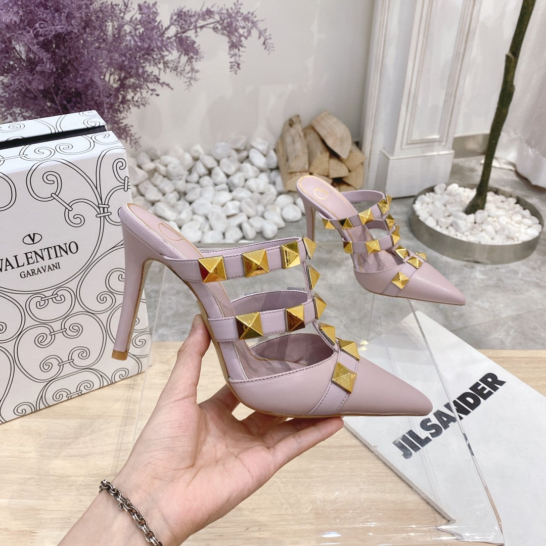 Valentino Pump Mule High Heel 95mm Sheepskin 239527