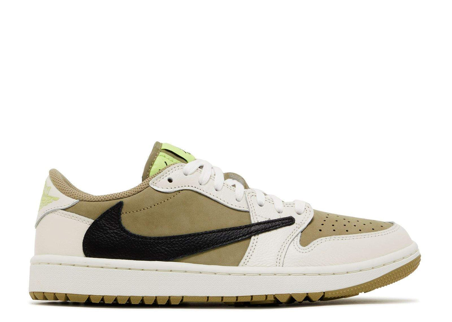 Travis Scott X Air Jordan 1 Low Golf Neutral Olive Everlasting Sneaker...
