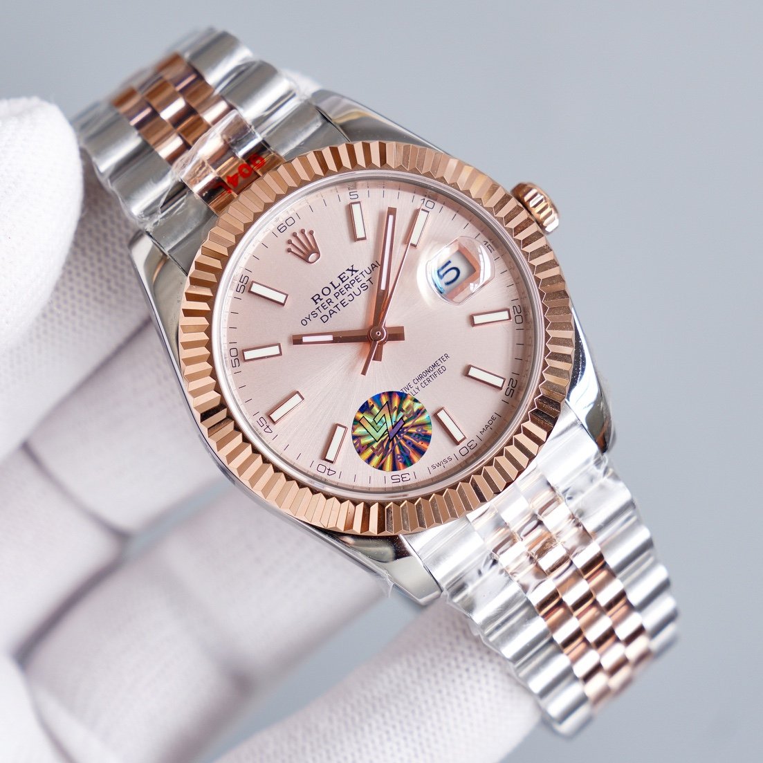 DATEJUST 41MM TWO-TONE ROSE GOLD JUBILEE BRACELET
