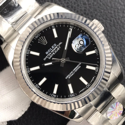 DATEJUST 41MM STAINLESS STEEL BLACK DIAL