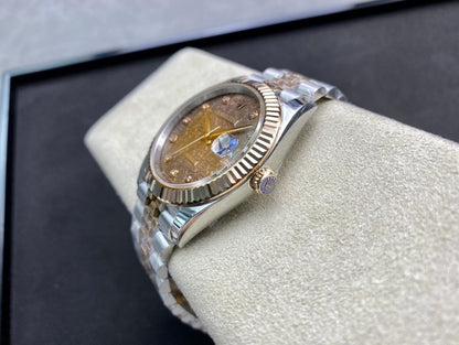 DATEJUST 41 TWO-TONE ROSE GOLD CHOCOLATE DIAL