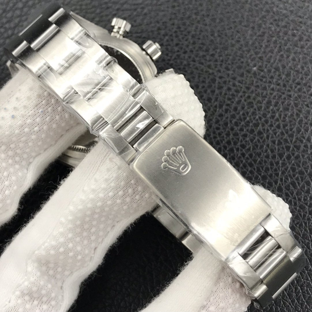 DAYTONA 38MM VINTAGE BLACK BEZEL SILVER DIAL