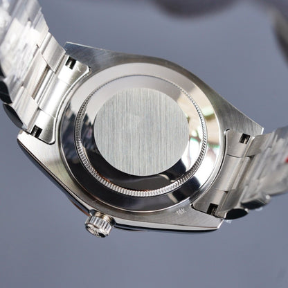 DATEJUST 41MM STEEL SMOOTH BEZEL DIAMOND NUMERALS