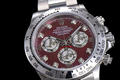 DAYTONA CUSTOM STEEL CASE RED PEARL DIAL