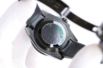 SUBMARINER DATE 40MM CUSTOM GREEN BEZEL BLACK BEAR DIAL