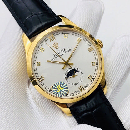 OYSTER PERPETUAL 41 MOONPHASE GOLD CASE