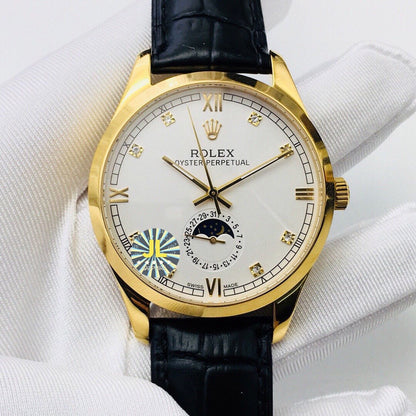 OYSTER PERPETUAL 41 MOONPHASE GOLD CASE