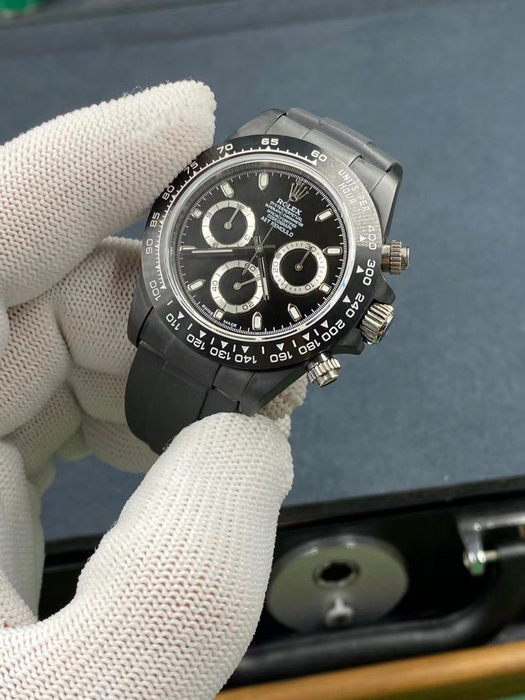 DAYTONA CUSTOM AET 40MM ALL BLACK RUBBER