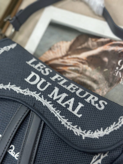 CD Saddle Bag 25.5cm Gray in Denim 288056
