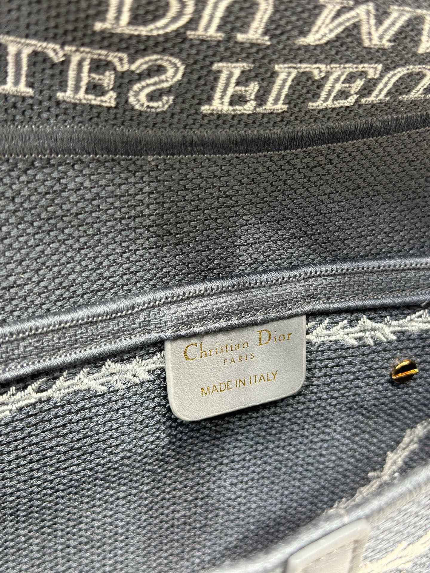 CD Saddle Bag 25.5cm Gray in Denim 288056