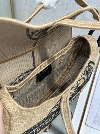 CD Saddle Bag 25.5cm Natural Beige in Denim 288070