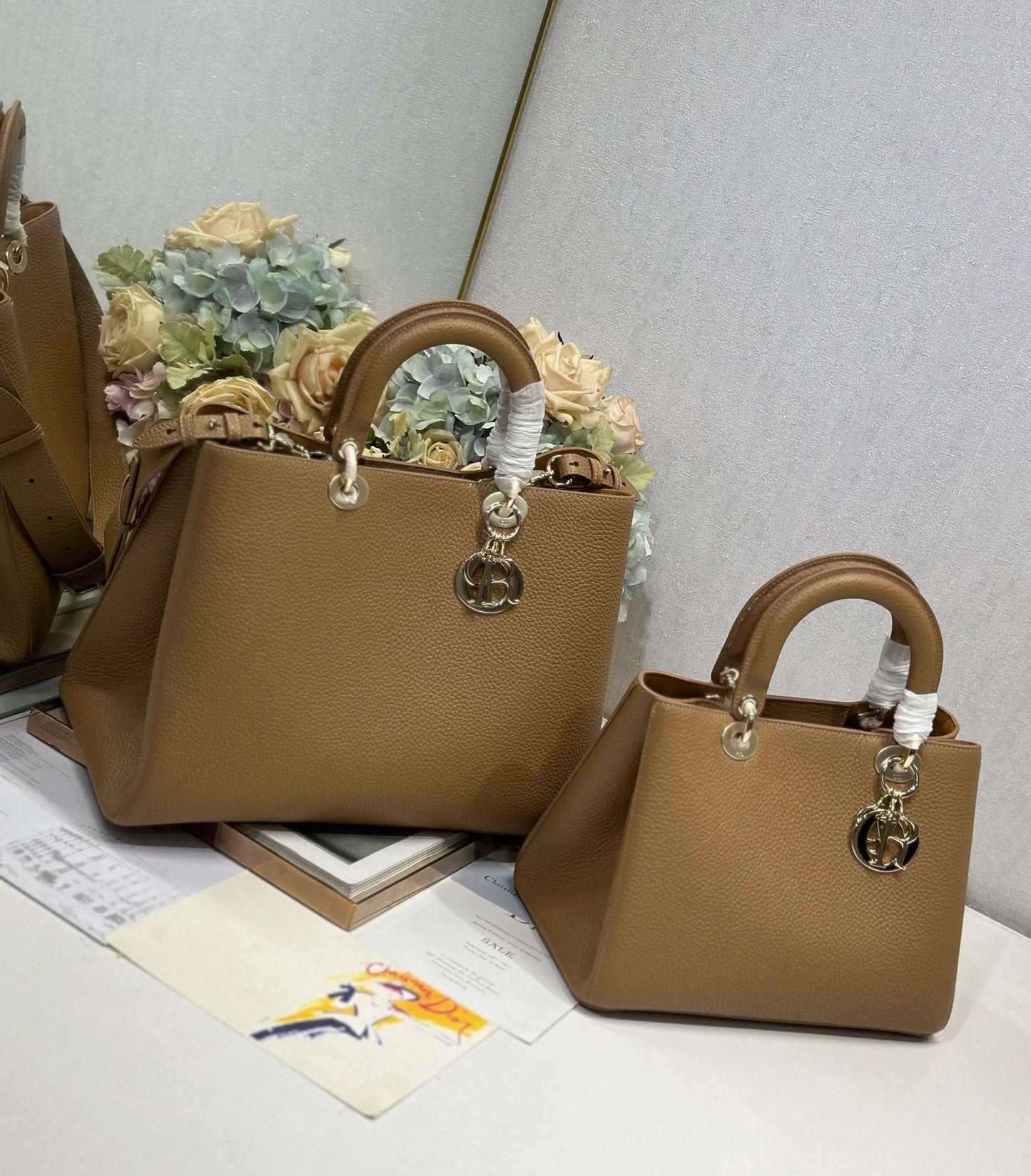 CD Diorissimo Brown in Cowhide 288184