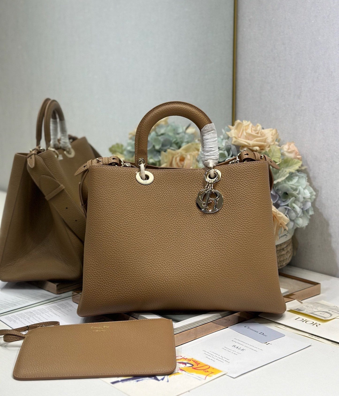 CD Diorissimo Brown in Cowhide 288184