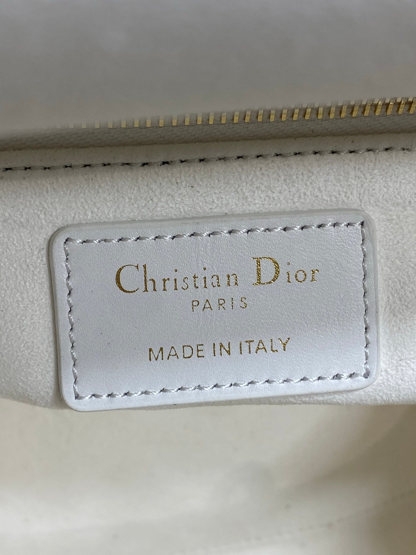 CD Lady Dior Bag 24cm White in Rattan 155504