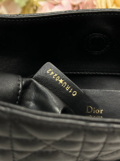 CD Lady Dior Shoulder Bag 27cm Black in Sheepskin 155546
