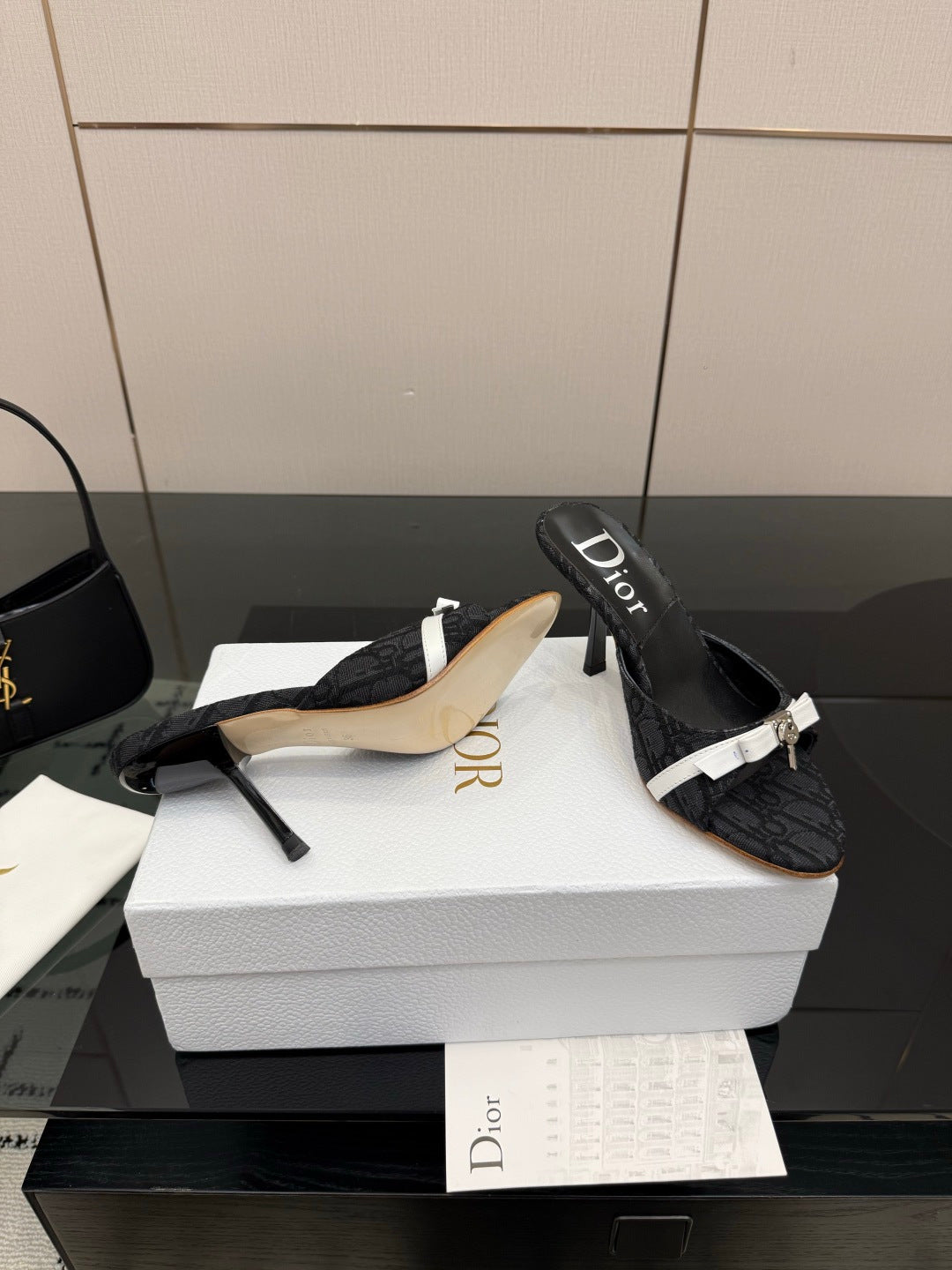 CD 26 Mule Heels 85 Black in Fabric 803243