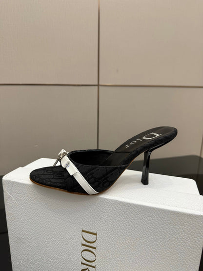 CD 26 Mule Heels 85 Black in Fabric 803243