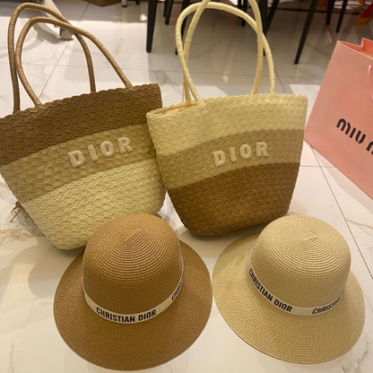 CD Tote Bag & Hat Set Plant Grass 210817
